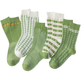 Boxtoday Gift Green Aesthetic Crew Socks