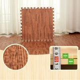 Boxtoday Foam Play Puzzle Mats Wood Grain Soft Non-slip DIY Toy Floor Carpets Reduce Noise J2Y