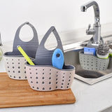 Boxtoday Home Storage Drain Basket Kitchen Sink Holder Adjustable Soap Sponge Shlf Hanging Drain Basket Bag Kitchen Accessories