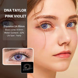 Boxtoday 2Pcs/Pair Taylor DNA Colored Contact Lenses Cosmetic Contacts Natural Color lens eyes Beauty Yearly Lenses Blue Brown