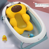 Boxtoday Baby Shower Bath Tub Pad Non-Slip Bathtub Mat Newborn Safety Security Bath Support Cushion Animal Soft Pillow Care Accessories