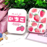 Boxtoday Strawberry Contact Lens Case with Stick Mirror Set Contact Lens Partner Container Storage Holder Random color