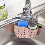 Boxtoday Home Storage Drain Basket Kitchen Sink Holder Adjustable Soap Sponge Shlf Hanging Drain Basket Bag Kitchen Accessories