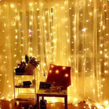 Boxtoday Christmas Lights Curtain Garland Merry Christmas Decorations For Home Christmas Ornaments Xmas Gifts Navidad 2024 New Year Decor