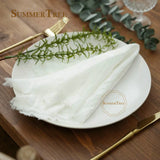 Boxtoday 10pcs Retro Napkins Rustic Table Decoration Cotton Gauze Hanky Tea Towel Dining Place Mats Wedding Restaurant Supplies 42*42cm