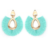 Boho Waterdrop Shaped Tassel Earrings for Women Big Dangle Statement Earrings Party Jewelry Bijoux Boucles D Oreille Femme