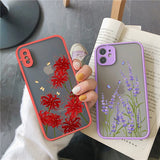 Boxtoday Butterfly Lavender Higan Flower Phone Case For iphone 7 8 plus 12 13 mini 11 15 14 pro max X XR XS Max Shockproof Shell Cover