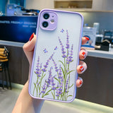 Boxtoday Butterfly Lavender Higan Flower Phone Case For iphone 7 8 plus 12 13 mini 11 15 14 pro max X XR XS Max Shockproof Shell Cover