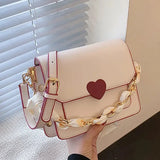 Boxtoday Gift Fashion Summer Shoulder Messenger Bag Love Chain Square Bag Cute Girl Lolita One Shoulder Bag Kawaii Girl Gothic Lolita Bag Loli