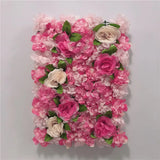 Boxtoday Pink Silk Rose Flower Wall Artificial Flower for Wedding Decoration Flower Wall BabyShow Wedding Christmas Home Backdrop Decor