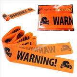 Boxtoday NEW 1PC Halloween Props Window Prop Warning line Plastic Skull Head Warning Tape Signs Halloween Decoration Witch Balloons lot