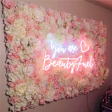 Boxtoday 40x60cm Artificial Flower Wall Wedding Decoration Peony Rose Berry Fake Flowers Panels Hydrangea Wedding Christmas Decoration