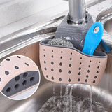 Boxtoday Home Storage Drain Basket Kitchen Sink Holder Adjustable Soap Sponge Shlf Hanging Drain Basket Bag Kitchen Accessories