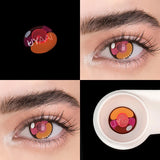 Boxtoday 2PCS/Pair Pink Lense Halloween Lenses anime accessories Color contact lenses Cosplay Anime Lenses Yearly Contact lens