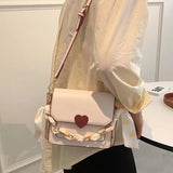 Boxtoday Gift Fashion Summer Shoulder Messenger Bag Love Chain Square Bag Cute Girl Lolita One Shoulder Bag Kawaii Girl Gothic Lolita Bag Loli