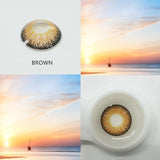 Boxtoday Cosplay AYY Brown 14.5mm 1 Pair | 1 Year