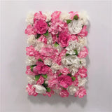 Boxtoday Pink Silk Rose Flower Wall Artificial Flower for Wedding Decoration Flower Wall BabyShow Wedding Christmas Home Backdrop Decor