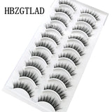 Boxtoday 41 Styles 10 pairs natural long 3D mink false eyelashes fake lashes makeup kit Mink Lashes extension eye lashes short eyelashes