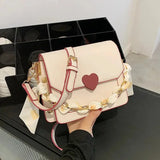 Boxtoday Gift Fashion Summer Shoulder Messenger Bag Love Chain Square Bag Cute Girl Lolita One Shoulder Bag Kawaii Girl Gothic Lolita Bag Loli