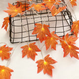 Boxtoday 2/3/6M Christmas Decoration Artificial Maple Leaf Leaves LED Light String Lantern Garland Home Party DIY Deco Halloween New Yea