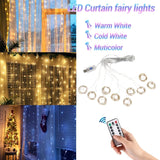 Boxtoday Christmas Lights Curtain Garland Merry Christmas Decorations For Home Christmas Ornaments Xmas Gifts Navidad 2024 New Year Decor