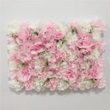 Boxtoday Pink Silk Rose Flower Wall Artificial Flower for Wedding Decoration Flower Wall BabyShow Wedding Christmas Home Backdrop Decor