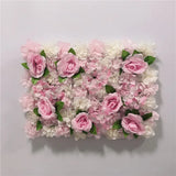 Boxtoday Pink Silk Rose Flower Wall Artificial Flower for Wedding Decoration Flower Wall BabyShow Wedding Christmas Home Backdrop Decor