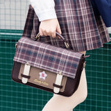 Boxtoday Gift Japanese college style sweet student lolita plaid handbag JK uniform cosplay shoulder bag kawaii girl gothic lolita bag loli