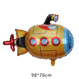 Boxtoday 1PC Happy Birthday Party Decoration Balloon Car Shape Aluminum Film Balloon School Bus Train Tank Plane Globos Children Gift