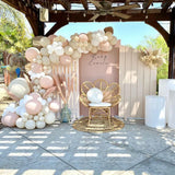 Boxtoday Brown Apricot WhiteBalloon Arch Kit Wedding Birthday Party Decor Kids Baby Shower Latex Ballon Chain Wedding Party Supplies