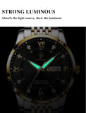 Boxtoday watches for men smart watch Men Watch Stainless Steel Top Quailty Luxury Push Button Hidden Clasp Waterproof Luminous Date Week Sport Wrist Watches