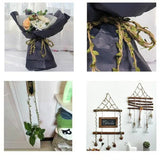 Boxtoday 2M 5M Simulation Green Leaves Weaving Hemp Rope DIY Wedding Birthday Wedding Decoration Rattan Gift Bouquet Packaging Rope 5mm