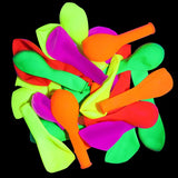 Boxtoday Glow Party Supplies UV Neon Balloons Rainbow Glow Hanging Fluorescent Banner Birthday Wedding Bachelor Party Decoration