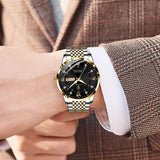 Boxtoday watches for men smart watch Men Watch Stainless Steel Top Quailty Luxury Push Button Hidden Clasp Waterproof Luminous Date Week Sport Wrist Watches