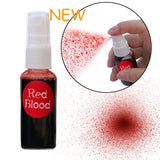 Boxtoday 30ml Fake Blood Spray Halloween Party Bleeding Makeup Zombie Horror Vampire Hematopoietic Props Halloween Decoration