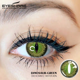 Boxtoday Cosplay Dinosaur Green 14.5mm 1 Pair | 1 Year