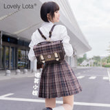 Boxtoday Gift Japanese college style sweet student lolita plaid handbag JK uniform cosplay shoulder bag kawaii girl gothic lolita bag loli