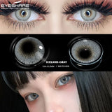 Boxtoday 1 Pair Eye Lenses Iceland Coloured 14.2mm Contact Lenses for Eyes Cosmetic Contact Lens Eye Color Beauty Makeup