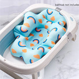 Boxtoday Baby Shower Bath Tub Pad Non-Slip Bathtub Mat Newborn Safety Security Bath Support Cushion Animal Soft Pillow Care Accessories