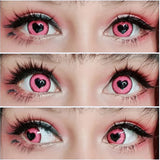 Boxtoday 2PCS/Pair Pink Lense Halloween Lenses anime accessories Color contact lenses Cosplay Anime Lenses Yearly Contact lens