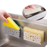 Boxtoday Sink Sponge Holder Portable Plastic Sink Drain Drying Rack with Suction Cup for Kitchen Bathroom Soap storage Drain Rack