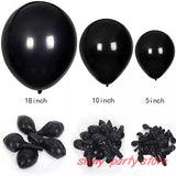 Boxtoday 5-36inch Black Latex Balloons Wedding Birthday Party Baby Shower Halloween Christmas Balloon Arch Decorative Balloons for Party