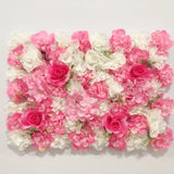 Boxtoday Pink Silk Rose Flower Wall Artificial Flower for Wedding Decoration Flower Wall BabyShow Wedding Christmas Home Backdrop Decor