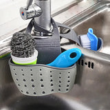 Boxtoday Home Storage Drain Basket Kitchen Sink Holder Adjustable Soap Sponge Shlf Hanging Drain Basket Bag Kitchen Accessories