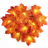 Boxtoday 2/3/6M Christmas Decoration Artificial Maple Leaf Leaves LED Light String Lantern Garland Home Party DIY Deco Halloween New Yea