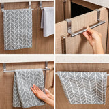 Boxtoday 1pc Stainless Steel Towel Rack Bathroom Towel Holder Stand Kitchen Cabinet Door Hanging Organizer Shelf Wall Mounted Towel Bar