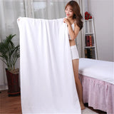 Oversized Super thick150x200cm microfiber bath towel, super soft, super absorbent and quick-drying, White towel