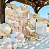 Boxtoday Brown Apricot WhiteBalloon Arch Kit Wedding Birthday Party Decor Kids Baby Shower Latex Ballon Chain Wedding Party Supplies