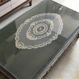 Boxtoday European Transparent Lace Oval Tablecloth Living Room Study Bedroom Coffee Table Cloth Hotel Villa Banquet Party Decoration