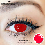 Boxtoday Cosplay BLIND Red 14.5mm 1 Pair | 1 Year